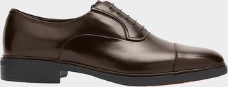 Santoni Men & apos;s Easy Leather Cap-Toe Oxfords