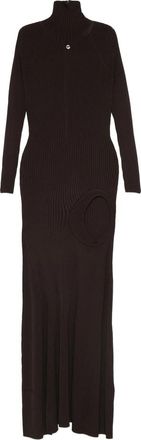 Coperni Ribbed Cut-out Dress