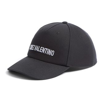 Valentino Garavani Stijlvolle Zwarte Hoed - Heren - Petten - Zwart - 59 CM - Wol - Accessoires