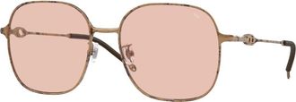 Diesel DL1010D Asian Fit 103084 Womens Sunglasses Brown Size 55
