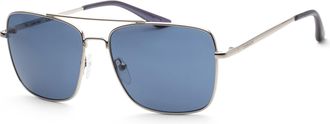 Calvin Klein Unisex 57mm Silver Sunglasses