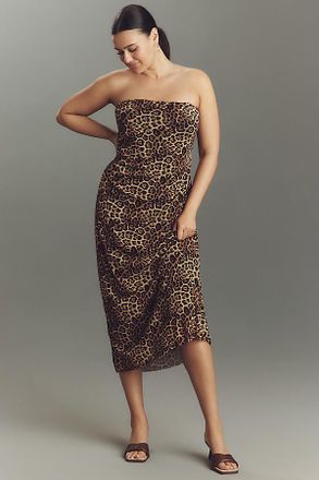 Nia Rowa Strapless Slim Midi Dress