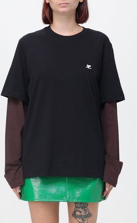 Courr&egrave;ges T-Shirts Donna colore Bruciato