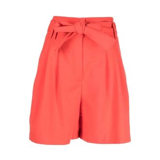 Sonia Rykiel Korte Broeken, Dames, Oranje, M, High-Waisted Tailored Shorts