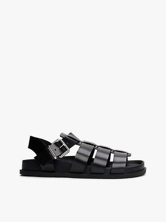 Tommy Hilfiger Patent Leather Fisherman Sandals