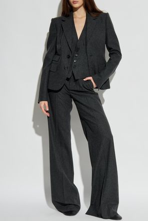 Dsquared2 Wool Trousers, Womens, Grey