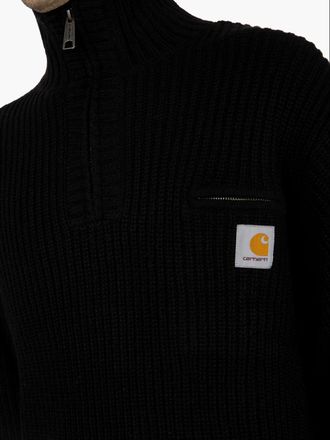 Carhartt Work in Progress Detroit half zip sweater black