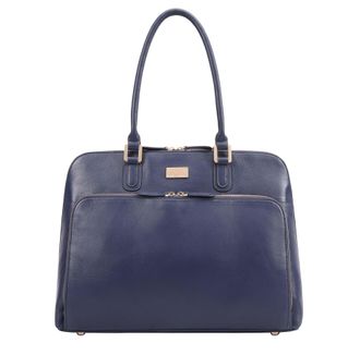 Paul Costelloe Womens Filton Leather Shoulder Bag - Navy - One Size