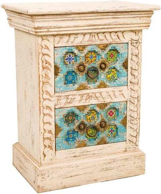 Wanderlust Deco Wanderlust Deco - Mesita De Noche De Madera Beige 45x30x59 Cm