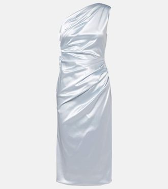 Dolce & Gabbana Abito midi monospalla in raso