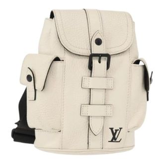 Louis Vuitton Pre-owned Backpacks, female, White, Size: ONE SIZE Pre-owned Leather Backpack