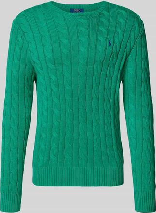 Polo Ralph Lauren Regular Fit Strickpullover aus reiner Baumwolle in Gruen, Gr&ouml;&szlig;e XXL