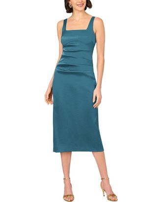 Aidan Mattox Solid Midi Dress