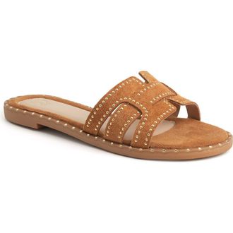 New York & Company Zora Flat Sandal in Cognac at Nordstrom Rack, Size 10
