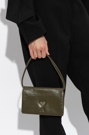 Ami Leather Belt Wallet, Unisex, Green