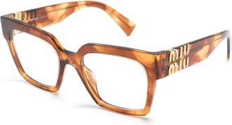 Miu Miu MU 04Uv 11Q1O1 Optical Frame - Dames - Brillen - Bruin - 52 MM - Accessoires