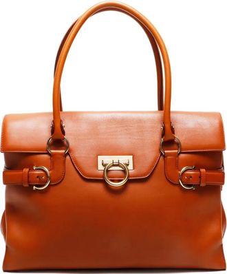 Ferragamo Borsa tote Gancini 2000-2015 - Marrone