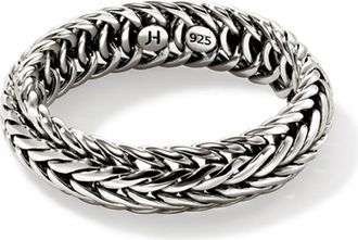 John Hardy Kami Chain Ring, 6mm in Silver at Nordstrom, Size 10