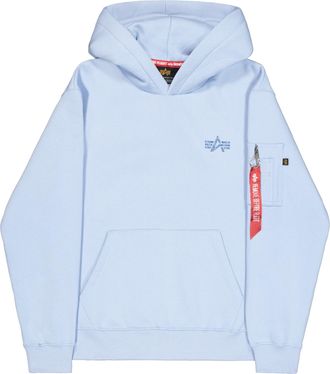 Alpha Industries Hoodie ALPHA INDUSTRIES Signature Backprint Hoodie, Herren, Gr. XXL, artic blau, Obermaterial: 80% Baumwolle, 20% Polyester, regular fit, Sweatshirts 