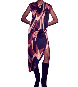 Misa Franco Skirt In Canyon Stripe Satin