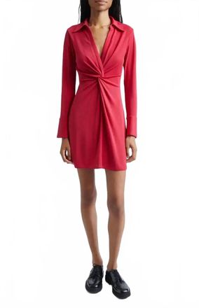 Cinq &agrave; Sept Mckenna Matte Jersey Minidress In Burgandy Plum
