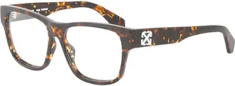 Off-white OERJ07DSTYLE7D6000 Tortoiseshell Acetate Eyeglasses - Brown