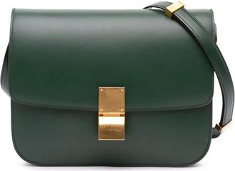 Celine 2017 Medium Calfskin Classic Box crossbody bag - Green