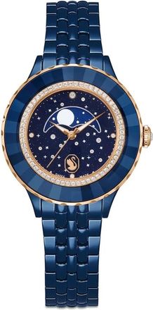 Swarovski Octea Moon Watch - Dames - Horloges - Blauw - ONE Size - Accessoires