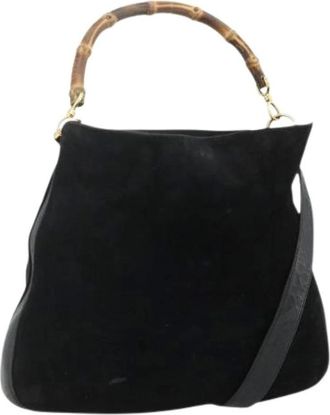 Gucci Pre-owned Handbags, female, Black, Size: ONE SIZE Pre-owned Vintage Hand Bag