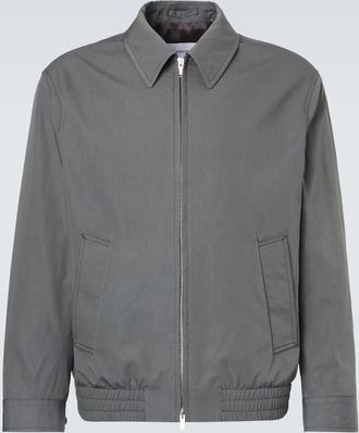 Lardini Cotton and silk blouson jacket