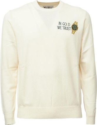 MC2 Saint Barth Heron Crewneck Sweater - Knitwear - Hombre - Beige - XL