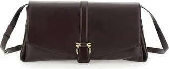 Ferragamo Maroon Gancini Crossbody bag