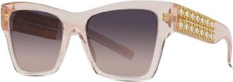 Givenchy Unisex Black Square Sunglasses GV40076I 72B