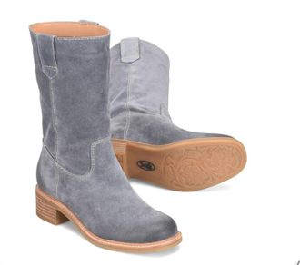S&ouml;fft Womens Tabitha Slip On Boots In Washed Indigo