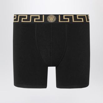 Versace White fitted boxers with Greca waistband