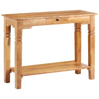 vidaXL Mesa Consola De Madera Maciza De Acacia 100x40x76 Cm Vidaxl