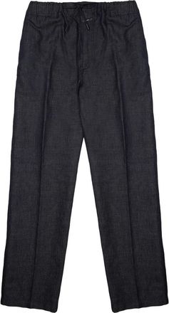 Closed Relaxed Fit Black Denim Jeans with Textured Fabric