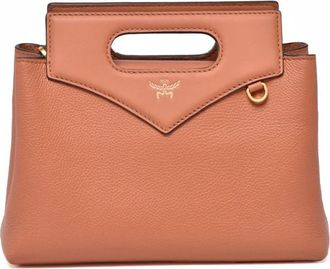 MCM Tracolla Crossbody Tas - Dames - Handtassen - Oranje - ONE Size - Leer - Tassen