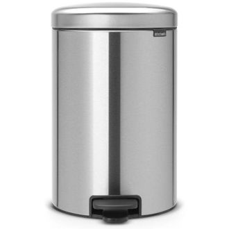 Brabantia Poubelle &Agrave; P&eacute;dale 20 L Matt Steel - New Icon - Brabantia