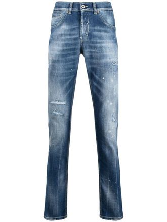 Dondup Giacca denim effetto vissuto - Blu