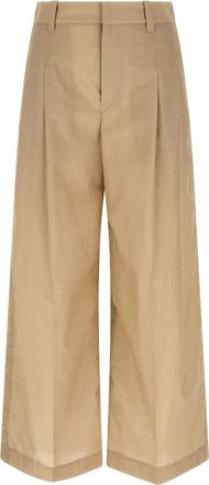 Brunello Cucinelli Beige Cotton Casual Womens Pants