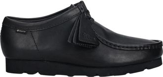 Clarks Wallabee GTX - Heren - Veterschoenen - Zwart - 44 EU - Leer - Schoenen