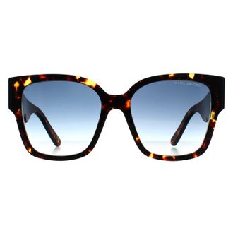 Marc Jacobs Square Womens Dark Havana Blue Gradient 698/S - Brown - One Size
