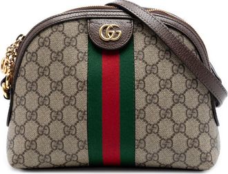 Gucci Pre-owned Gucci Small GG Supreme Web Ophidia Dome Crossbody Ladies R95EW9GAS22SL38M