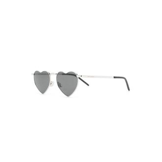 Saint Laurent Sunglasses, unisex, Gray, Size: 52 MM Loulou Sunglasses