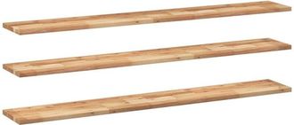 vidaXL Estante Flotante 3 Uds Madera Acacia Acabado Aceite 140x20x2 Cm Vidaxl