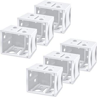 OEM 6 Juegos De Persianas De 1 Pulgada, C&oacute;digo De Montaje Izquierdo Y Derecho - Accesorios De Soporte De Montaje De Pl&aacute;stico Blanco