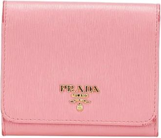 Prada Pre-owned Wallets, female, Pink, Size: ONE SIZE Pre-owned Leather wallets