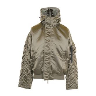 Alpha Industries N-2B Base UV Oversized Winterjas - Dames - Bomber jackets - Groen - S - Leer - Jassen