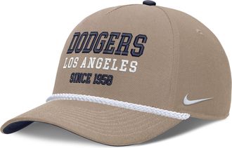 Nike Los Angeles Dodgers Rise Nike Mens MLB Adjustable Hat in Brown | NB450CS4LD-83Y